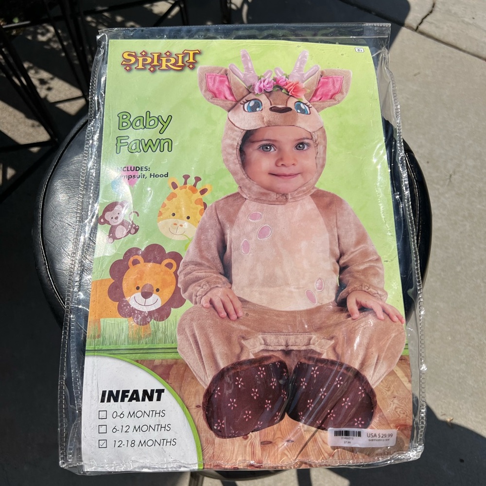 Baby deer 12 to 18 months Halloween costume